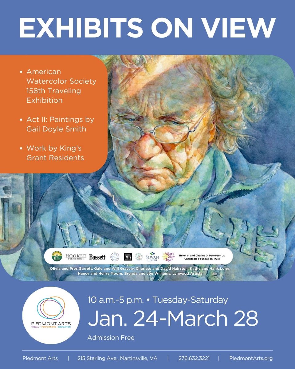 It's the final day to view the American Watercolor Society 158th Traveling Exhibition!
Open today from 10 a.m. - 5 p.m.
Admission FREE