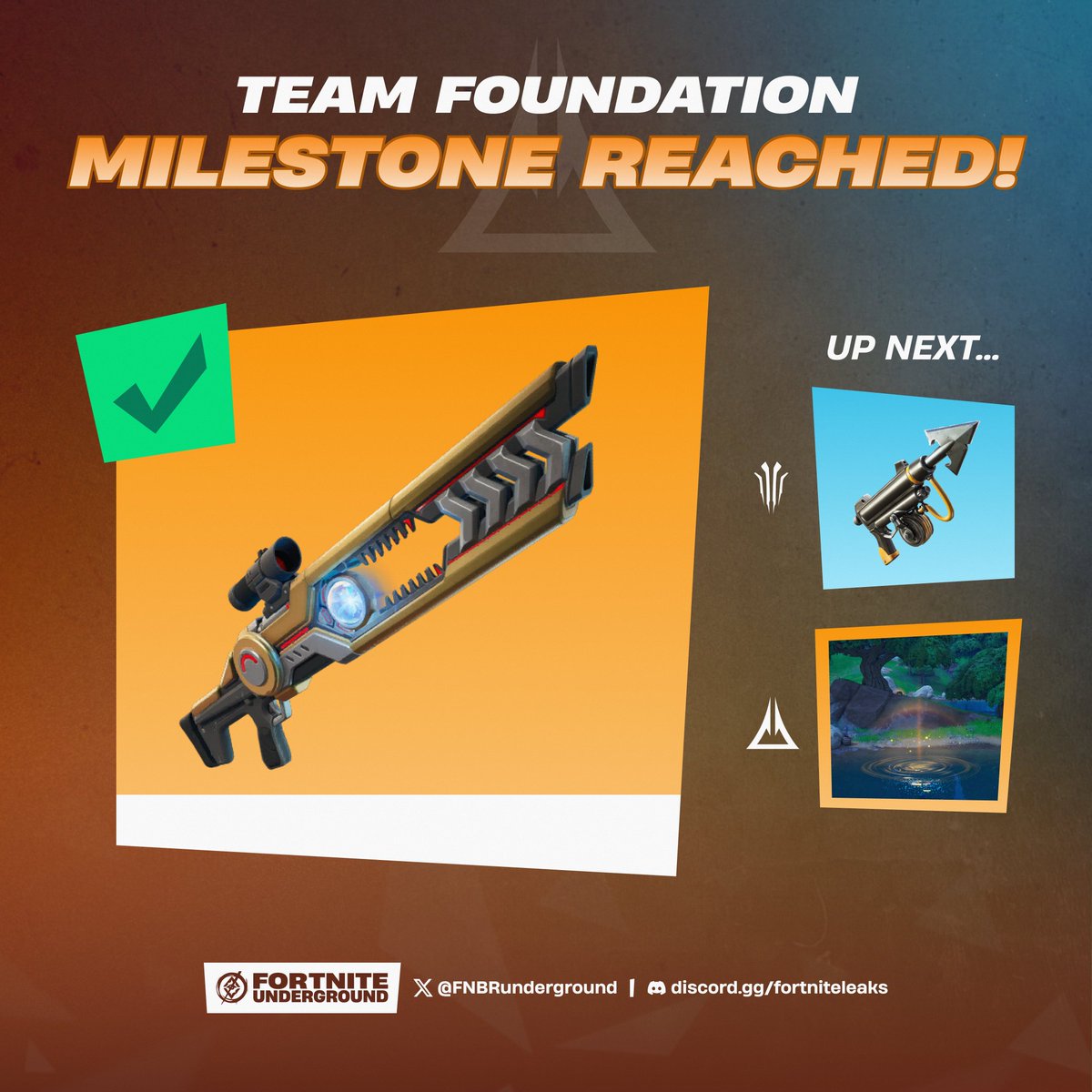 Team Foundation has unlocked the Foundation's Rift Rifle in #Fortnite ...