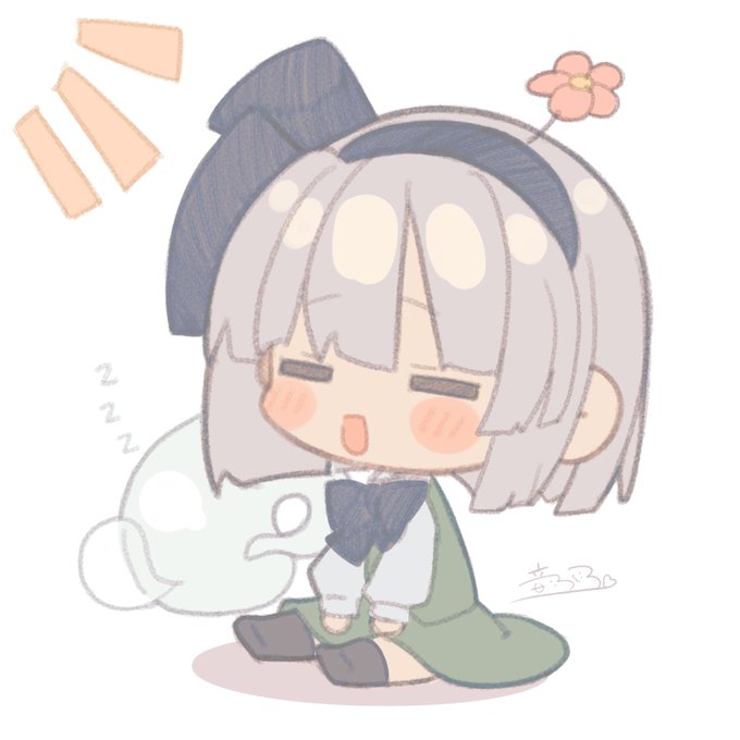 春のポカめきを感じているゆる妖夢ちゃん・・・🌸 