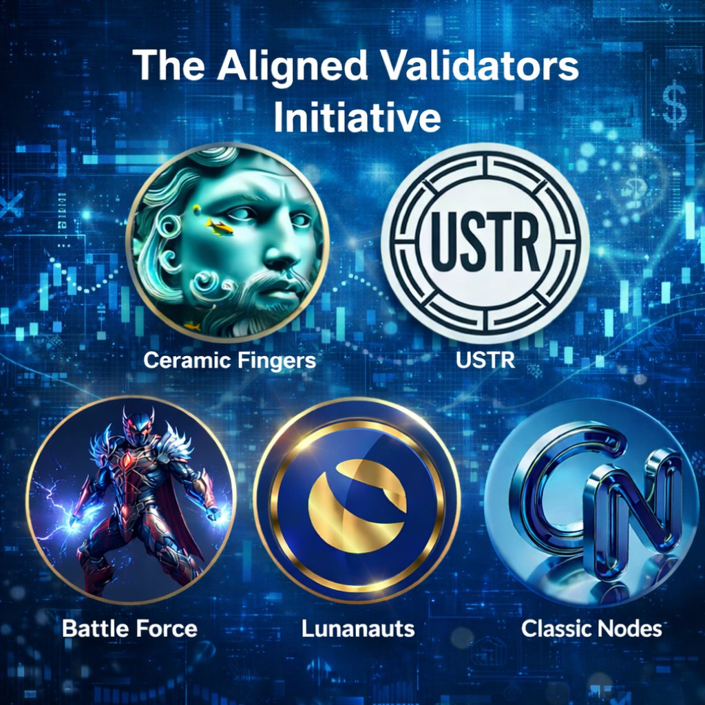 Real builders are starting to align around a serious path for Terra Classic 🔥

The Aligned Validators Initiative is growing, and I think people should pay attention to what this really means for $USTC, $USTR, #UST1, and the future direction of the chain.

This initiative brings