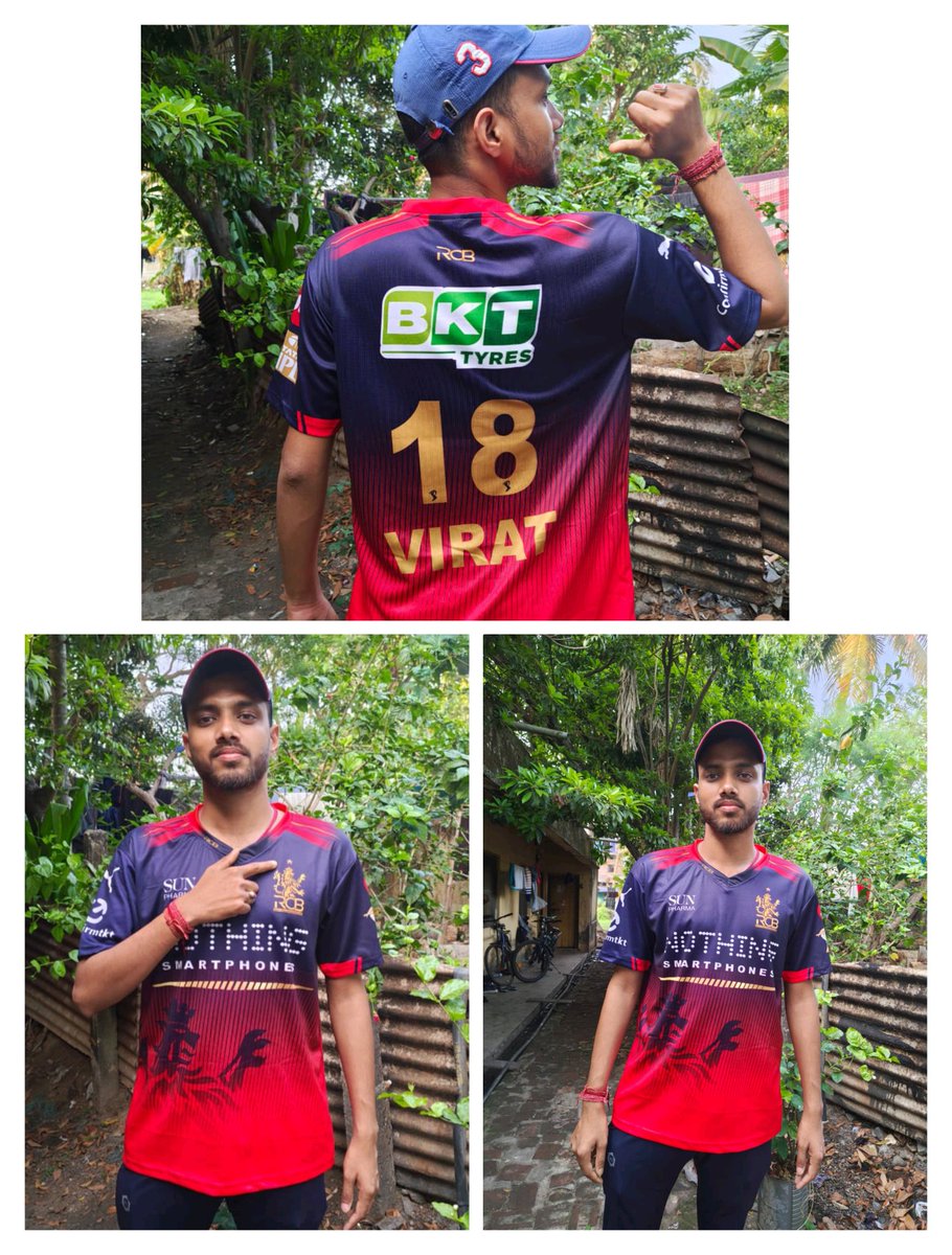 mmon_c's tweet photo. As I promised myself once RCB will win it's maiden trophy I will buy it's jersey.

So finally 
It's that time of the year ❤️ Happy to be called as red flag for two months 🤞🏻
@RCBTweets 
#palybold https://t.co/eSY7w1Zo8N
