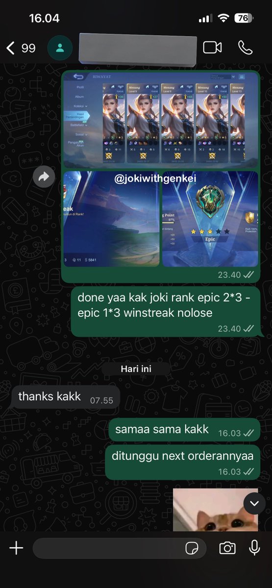 #testigenkeii 
852. legend 3*1 - legend 2*1 req lylia
853. legend 5*0 - legend 4*2 req lunox
854. legend 5*0 - legend 4*1 req pharsa
855. epic 2*3 - epic 1*3 noreq

t. joki ml, jokgen rank