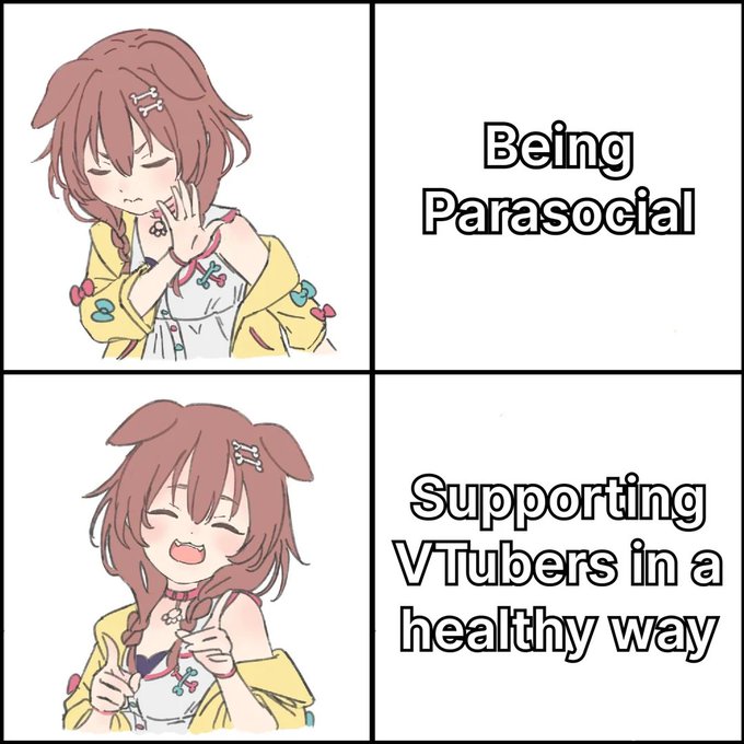 MallowynRae's tweet photo. Let’s all remember: supporting VTubers can be wholesome and fun!
#supportstreamer #vtuber #related https://t.co/Pneeq70jYS