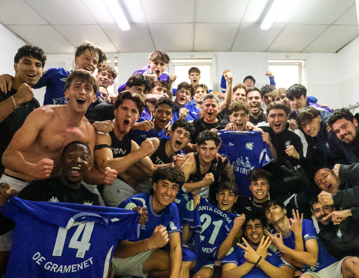FundacioGrama's tweet photo. La segona 𝒄𝒐𝒏𝒔𝒆𝒄𝒖𝒕𝒊𝒗𝒂 del Juvenil A! ✅ https://t.co/q8xXhU0l5x