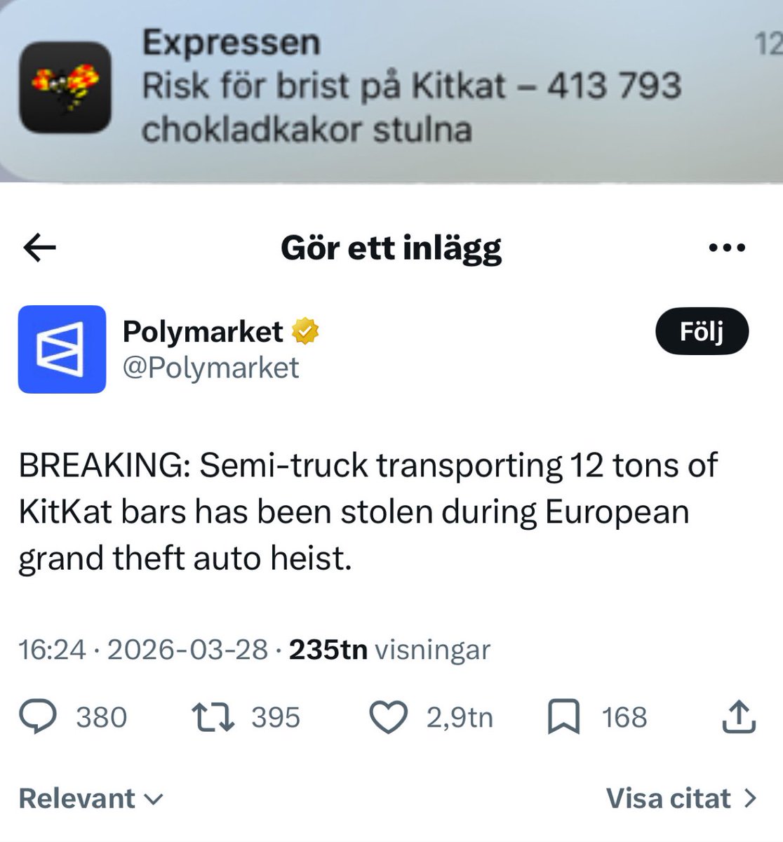 Hör av er om ni är sugna på choklad