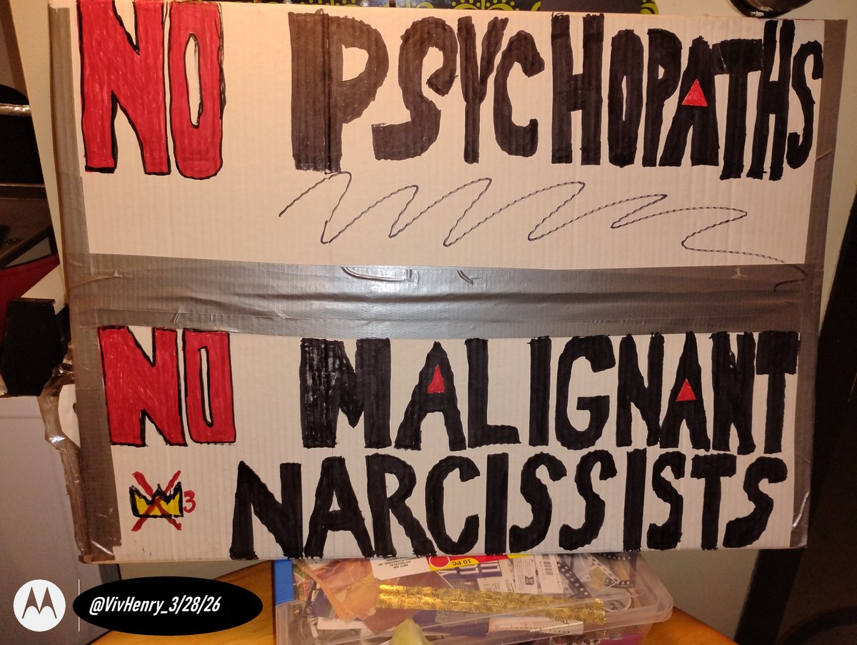 Fitness4DtyExam's tweet photo. 3/28/26:#NoKings #TwinCities
#MentalFitnessMatters #FitnessForDuty #MentalCapacity #DisorderedLeaders (politicians,judges,CEOs,media,Prez Cabinet etc)
#Psychopaths #PathologicalLiars #Narcissists #MalignantNarcissists
#MentalHealthExpertsMatter
#Pathocracy #Psychopathology https://t.co/YFLNKPxtLW