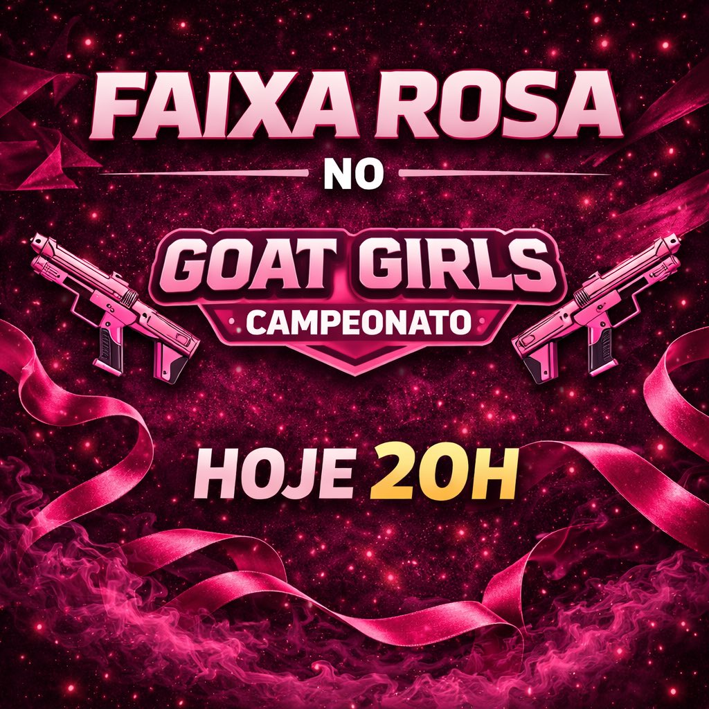 faixarosafxr's tweet photo. Hoje é dia de Goat Girls!
🗓️ Hoje
🕗 Transmissão às 20h
Twitch: spkclb
#FaixaRosa #GoatGirls https://t.co/Gqik29dwjs