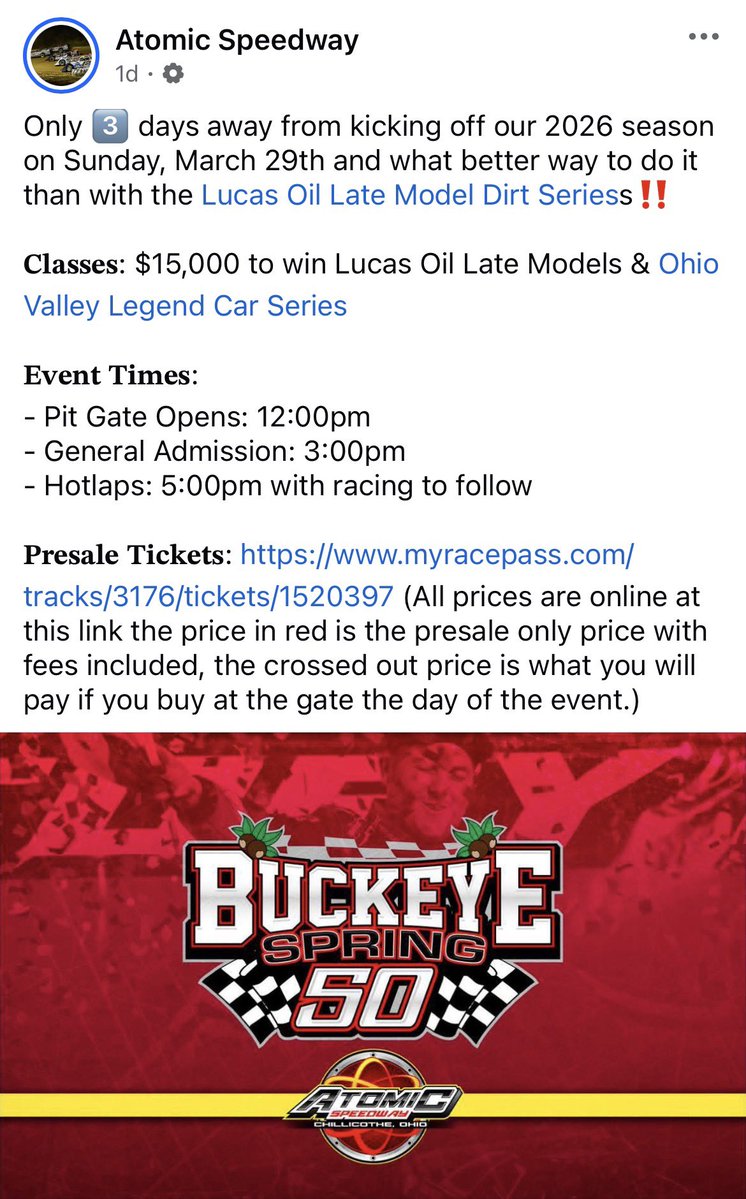 Ohio Dirt Track Stats tweet media