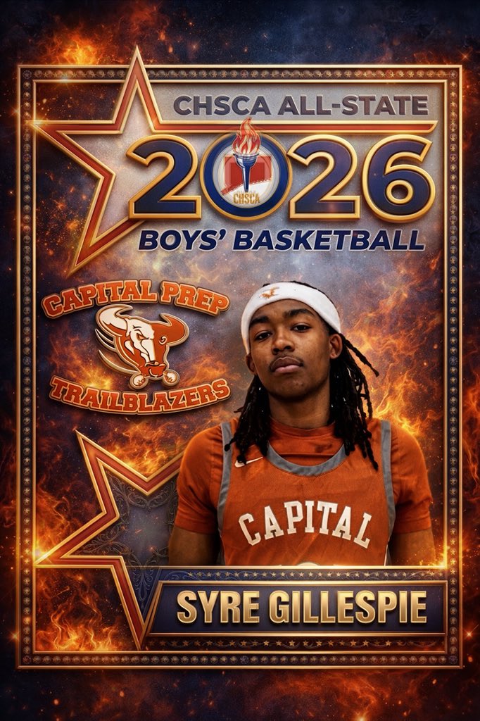 CprepbballP's tweet photo. Congratulations to the Trailblazer's Syre Gillespie @SyreGillespie1 on making the CHSCA AlI State team!!!
#wearecapitalprep
#cprepbball
#homeofthetrailblazers https://t.co/d55mBNEO6S