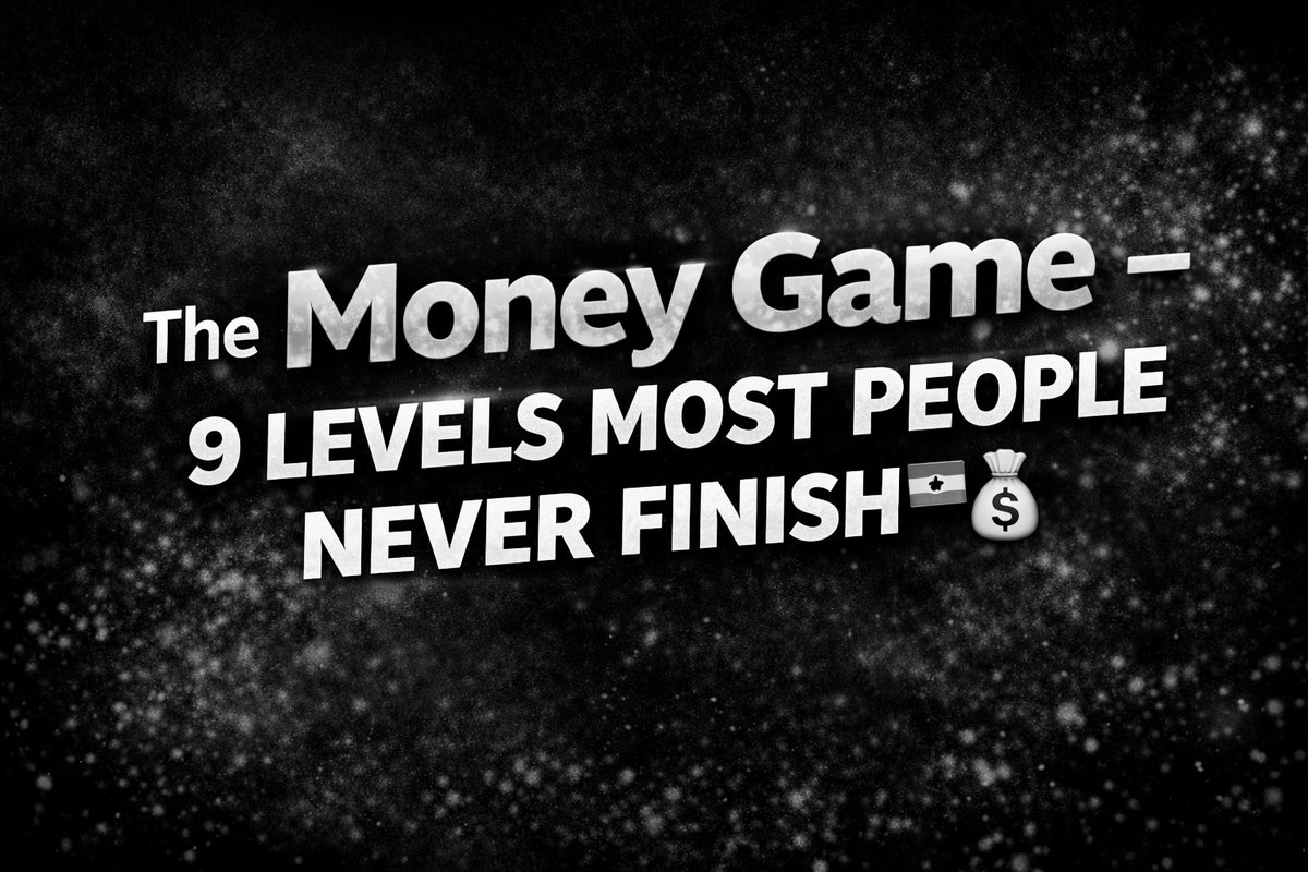 beterdays_ahead's tweet image. The Money Game – 9 Levels Most People Never Finish 🇬🇭💰

I saw this breakdown and it hit hard.

Most of us jump straight to “start investing” (Level 5) without building the foundation.

Here’s the full game plan explained simply. Let’s go level by level 👇 #FinancialLiteracy
