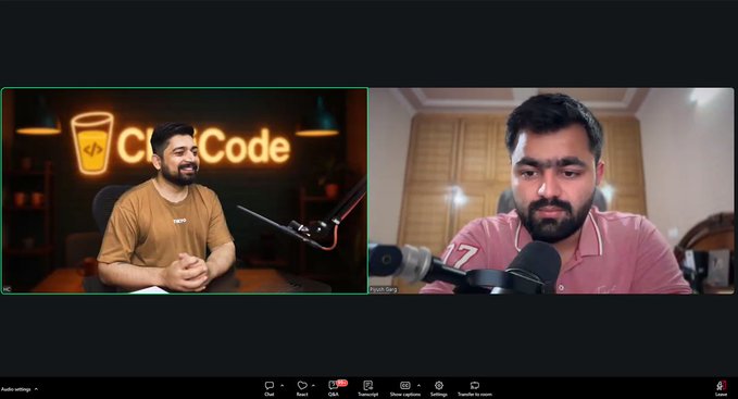 Day 30 of Cohort  

Today in class, we completed the authentication module by working on concepts like Mongoose middlewares, password encryption, and tokens.

<a href="/Hiteshdotcom/">Hitesh Choudhary</a>
<a href="/piyushgarg_dev/">Piyush Garg</a>
<a href="/nirudhuuu/">anirudh</a>
<a href="/yntpdotme/">Akash Kadlag</a>
<a href="/surajtwt_/">Suraj Jha</a> 
<a href="/ChaiCodeHQ/">Chai Aur Code</a>
#ChaiAuthProMax #webdev #cohort #chaicode