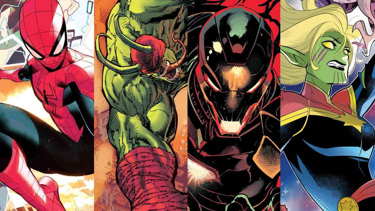 Cinemascomics's tweet image. Marvel se ha vuelto completamente loca con el 50 aniversario de What If...? 🤯🔥 Captain Marvel Skrull, Daredevil Hulk, X-Men con Galactus y mucho más… cmcs.es/8pm50awi #Marvel #WhatIf #MarvelComics #SpiderMan #XMen #Daredevil #CaptainMarvel