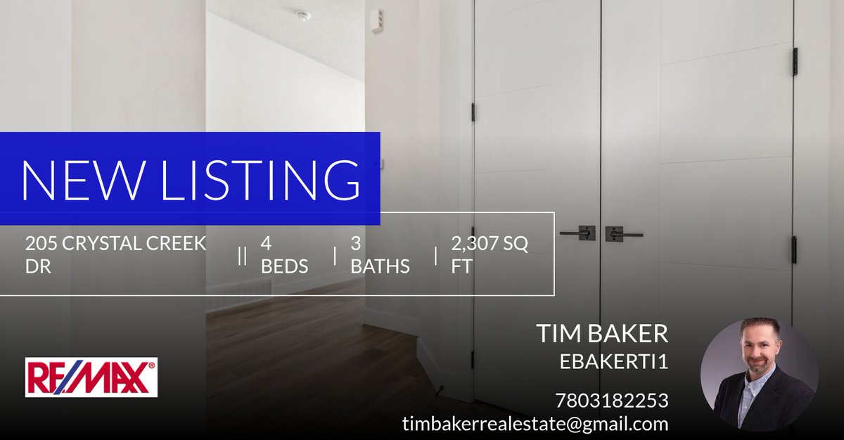 TimBaker_realty's tweet photo. 📍 New Listing 📍 Take a look at this fantastic new property that just hit the market located at 205 Crystal Creek Dr in Leduc. Reach out here or at 7803182253 for more information https://t.co/OEgLtAW4m4 https://t.co/72IEFTNBza