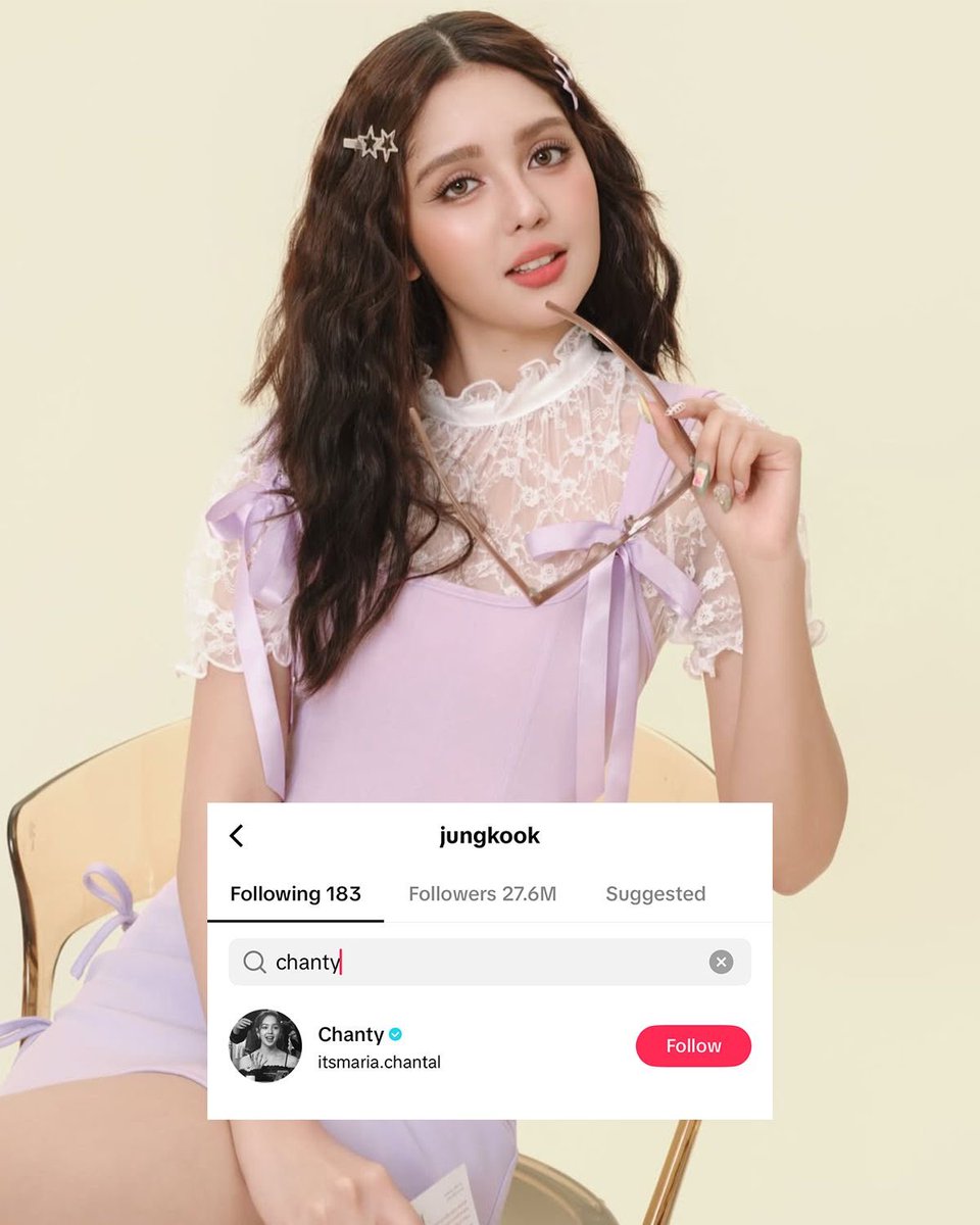 CHANTY, SANA ALL BEH! 😭

That one notification that would make anyone scream. 😭✨
Fan girl moment for Chanty as Jungkook followed her on TikTok! 💜

#Chanty