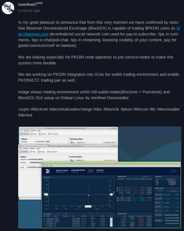 nnmfnwl's tweet image. #crypto #blocknet #decentralizedexchange #dex #blockdx #pkoin #litecoin #ltc #dexinstaller #dexbot

Full article in link below.
