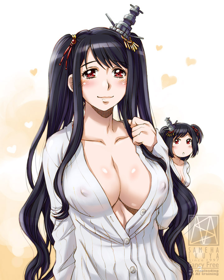 ツインテール+カーディガン姉様(妹付き)というよく解らないリクエスト
#艦これ #扶桑 #進水日 