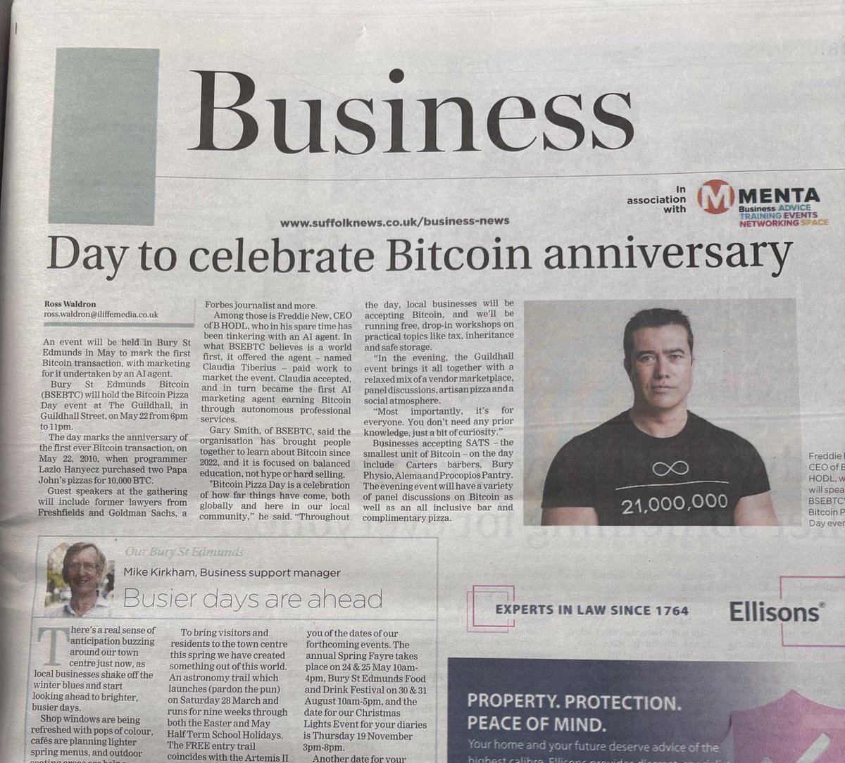 The <a href="/buryfree/">Bury Free Press</a> this week features our Pizza Day event and our marketing agent <a href="/ClaudiaTiberius/">Claudia Tiberius</a> (ably supported by <a href="/bitcoinhodlco/">B HODL ⚡</a> CEO, <a href="/freddienew/">Freddie New</a>).

Tickets available here:

bsebtc.co.uk/event-details/…