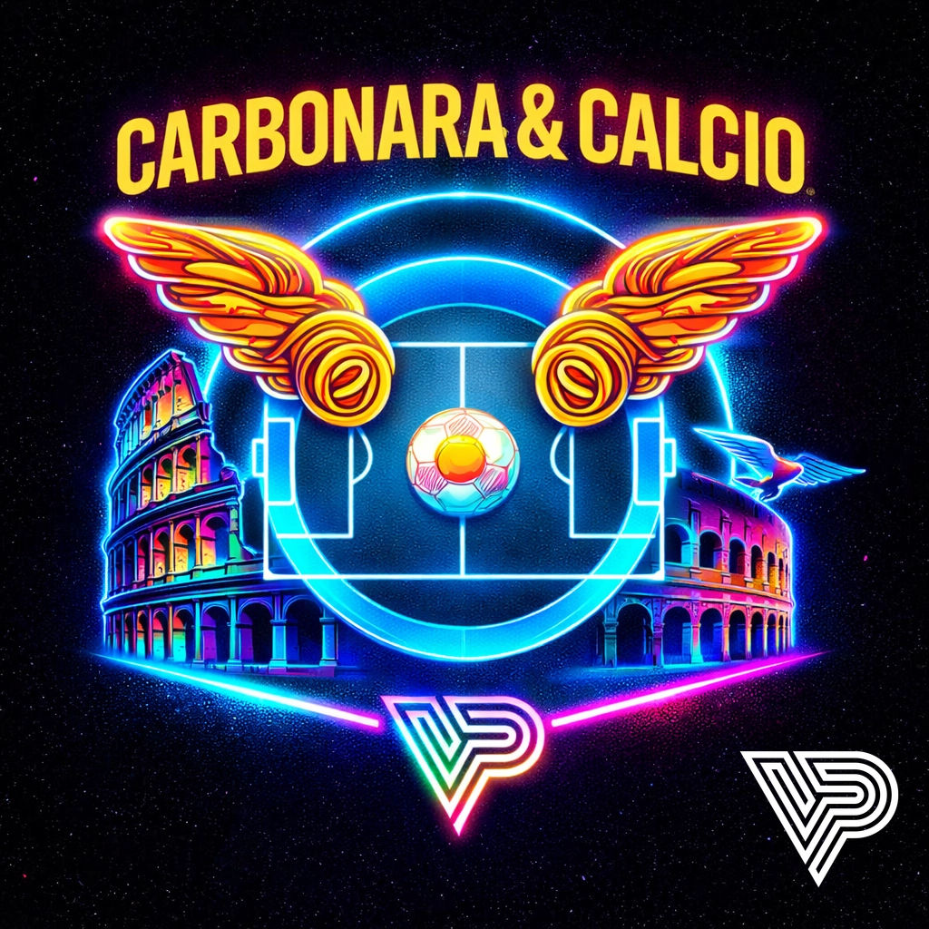 Rome isn't just one color. It’s the smell of guanciale in the air and the eagle soaring over the Olimpico. 🦅🍝

Carbonara in the kitchen. Calcio in the streets.  
What’s your ultimate Roman match-day ritual?

#Lazio #Biancocelesti #CalcioCulture #VintagePitch