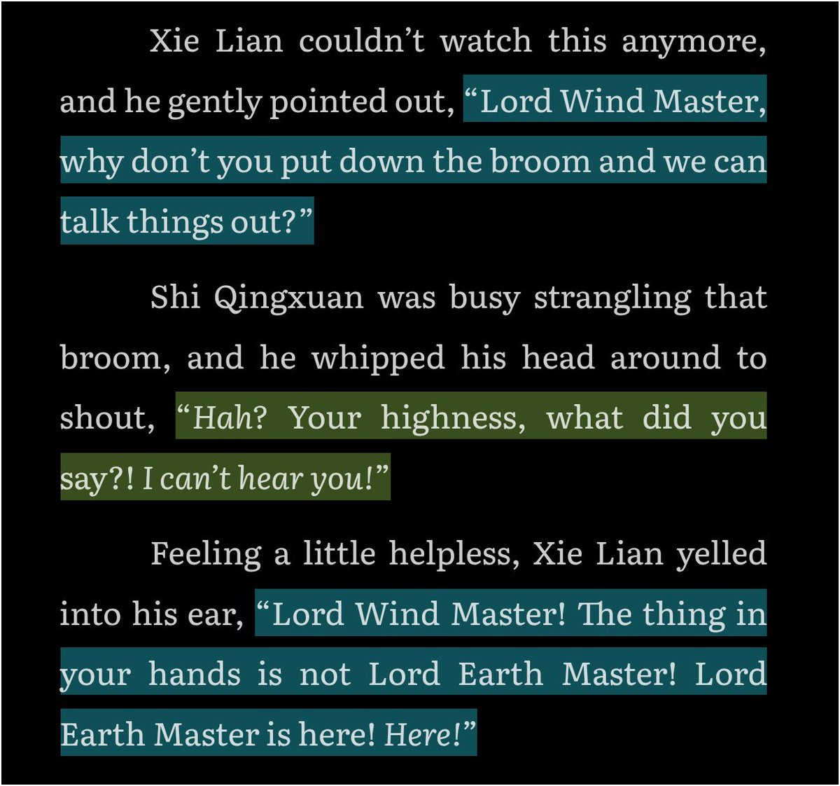 withhualian's tweet photo. This scene from the novel HAHAHSHSSHSHSH 😭🧹 https://t.co/5ID2dZZKne