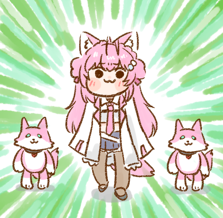 博衣こより ,博衣こより(通常) 「#こよりすけっち」|ねこやまのイラスト