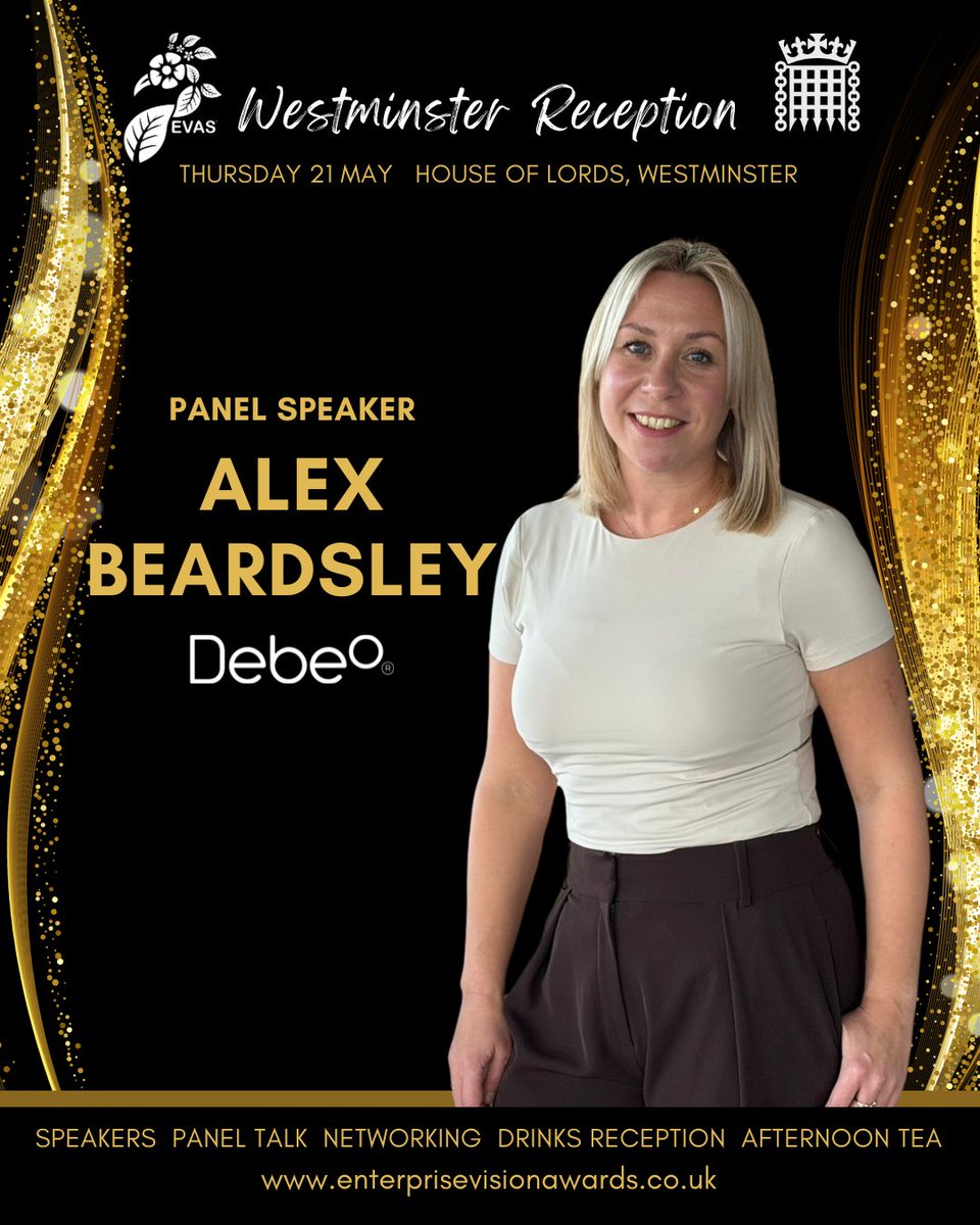 Eva_Awards's tweet photo. Alex Beardsley, Founder of Debeo, joins our Westminster panel.
Championing smarter finance and real visibility for SMEs.
Looking forward to this one. https://t.co/c111YY18Ns