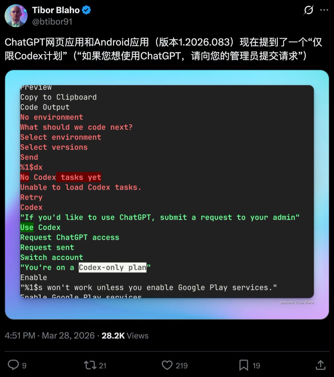 据说 Codex 要推出 100刀的套餐