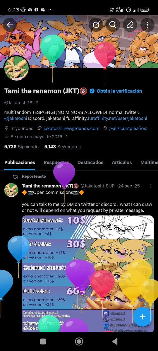 Tami the renamon (JKT) ¡¡¡COMMS OPEN!!!🔞 tweet media