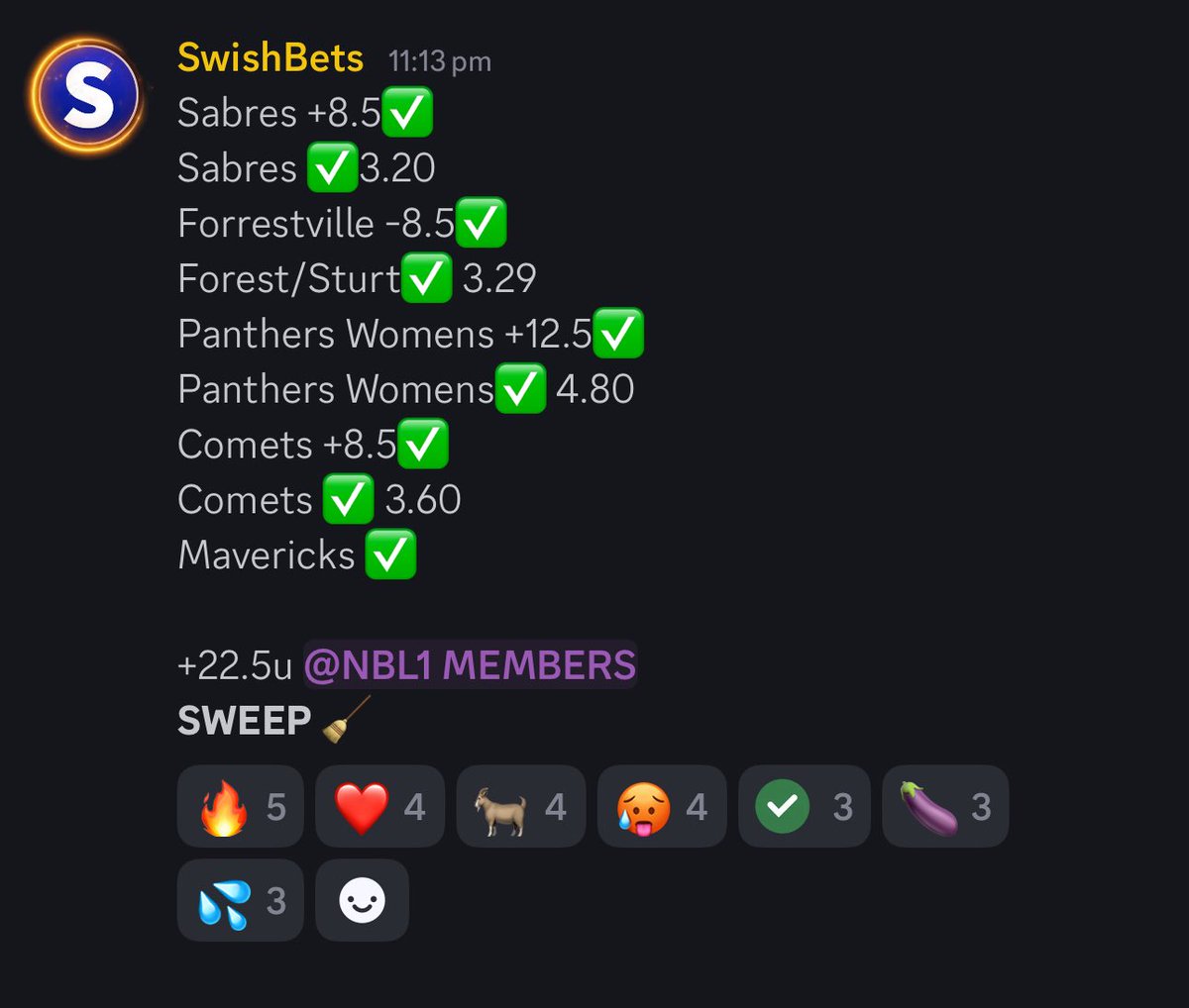 Swish Bets tweet media