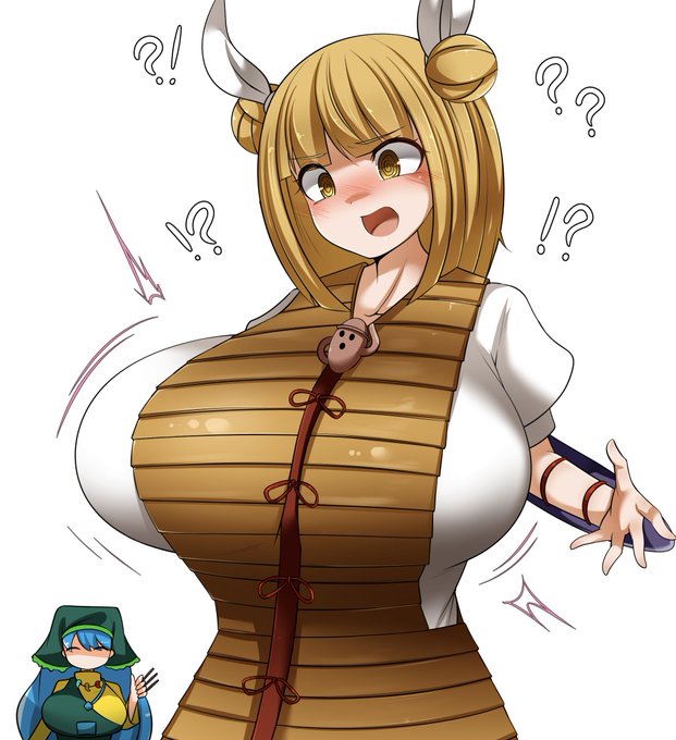 袿姫におふざけでバスト150くらいに改造された磨弓ちゃん 