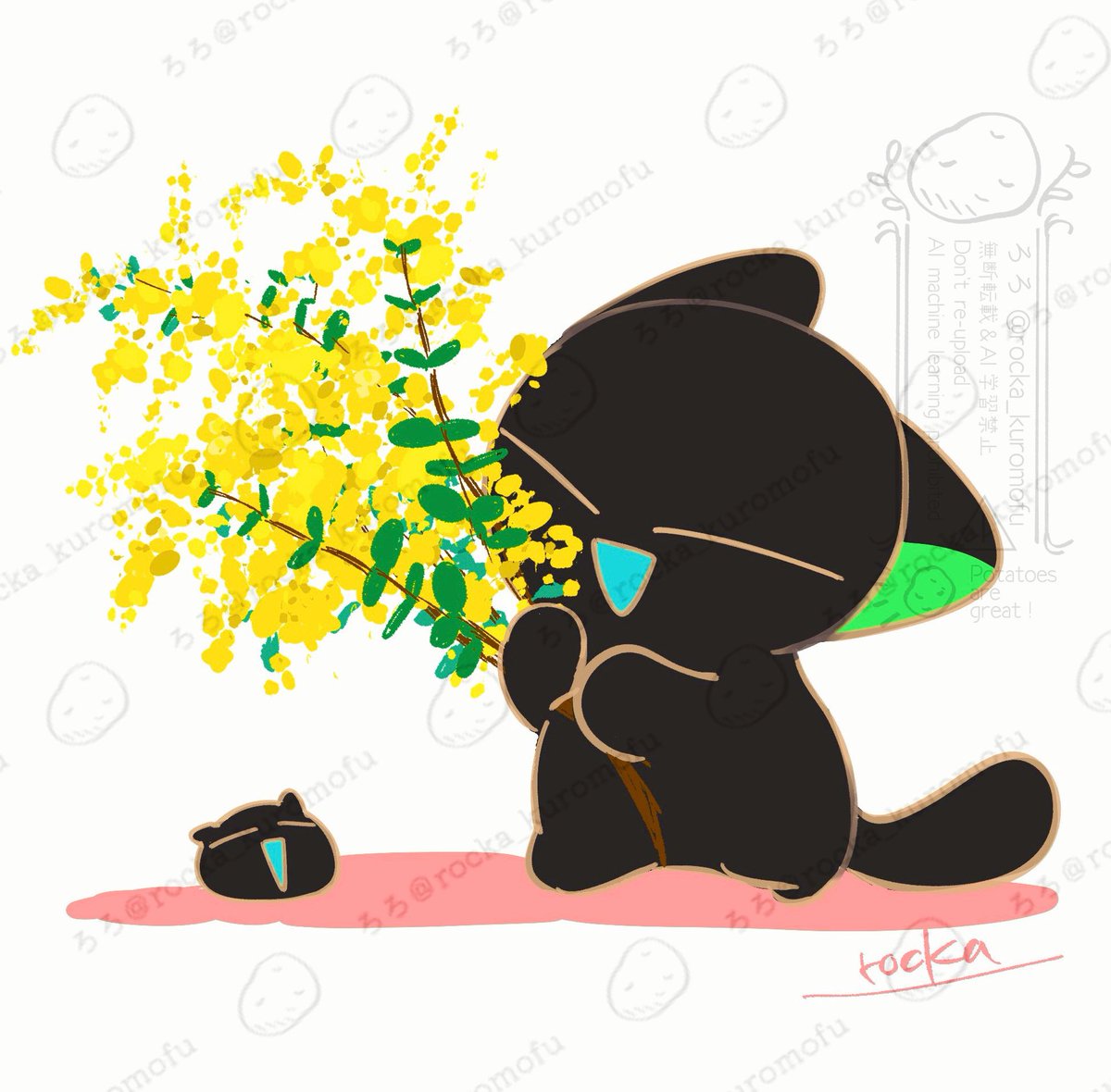 ミモザ〜🐈‍⬛
(再掲)