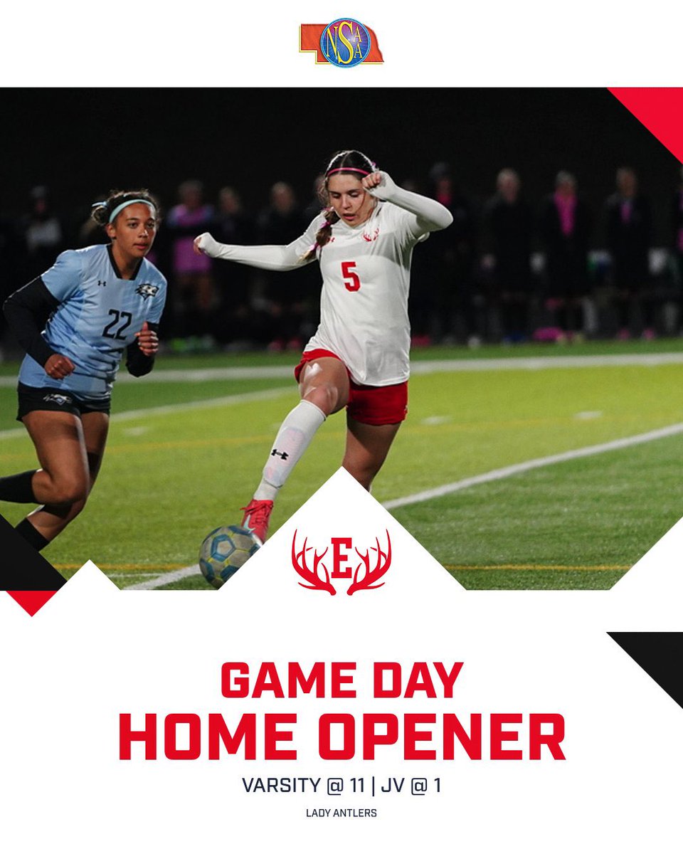 LadyAntlersSocr's tweet photo. ⭐️GAME DAY & HOME OPENER⭐️
⏰ JV @ 1 | VARSITY @ 11
📍Elkhorn High School
#AntlerNation #NoLimits #StrongerTogether https://t.co/vwZfJddQOj