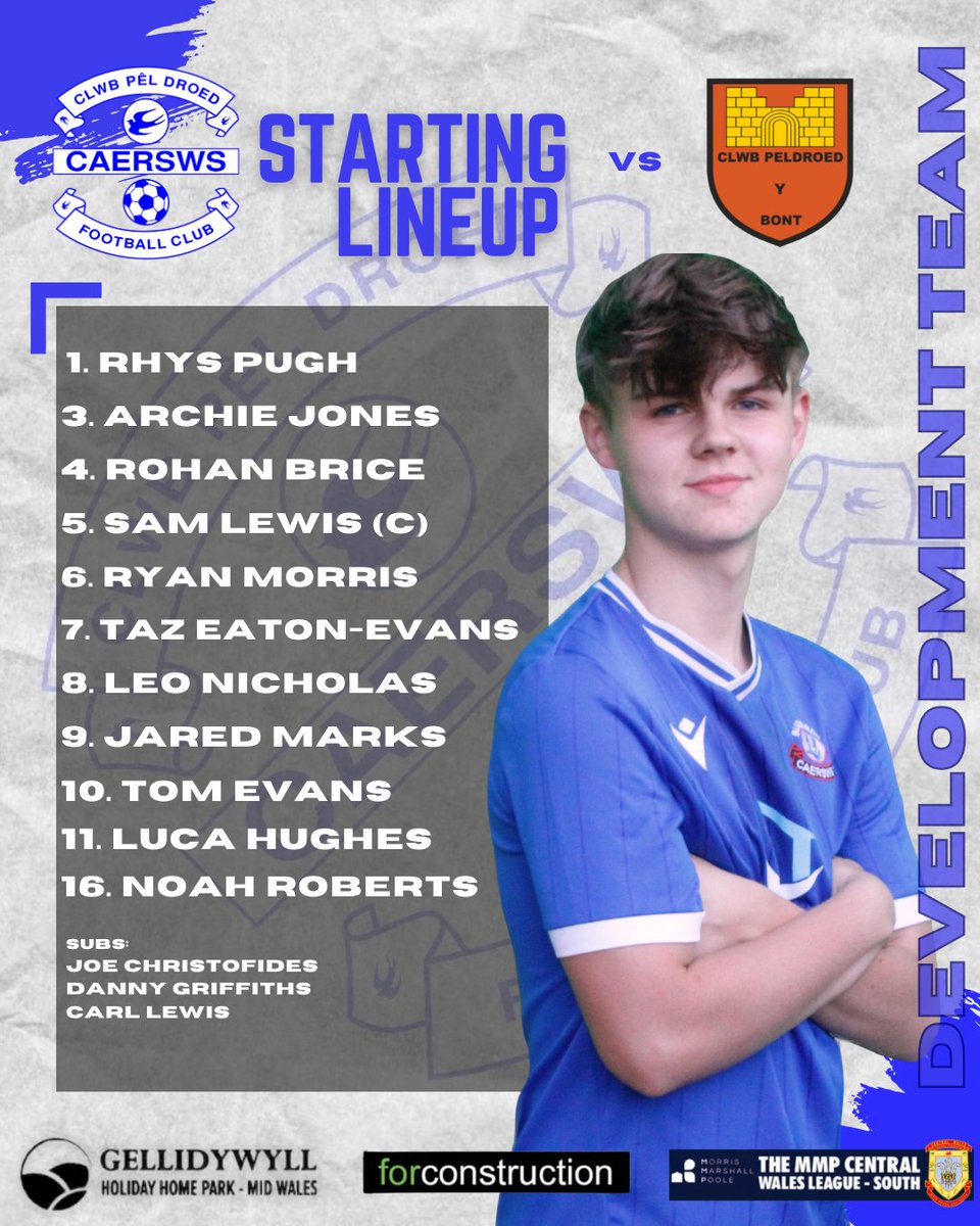 caerswsfc's tweet image. 🔵⚪️ DEV TEAM LINE UP ⚪️🔵

The young Bluebirds are away in Bont this afternoon. Here's how they shape up.

Up the Sws!! 🔵⚪️💙

#sws #Bluebirds #DevTeam #YCanolbarth