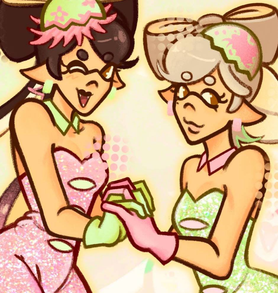 eloisfaiiry's tweet photo. springfest is coming 🩷💚
#splatoon #squidsisters https://t.co/6lbxNrzBvn