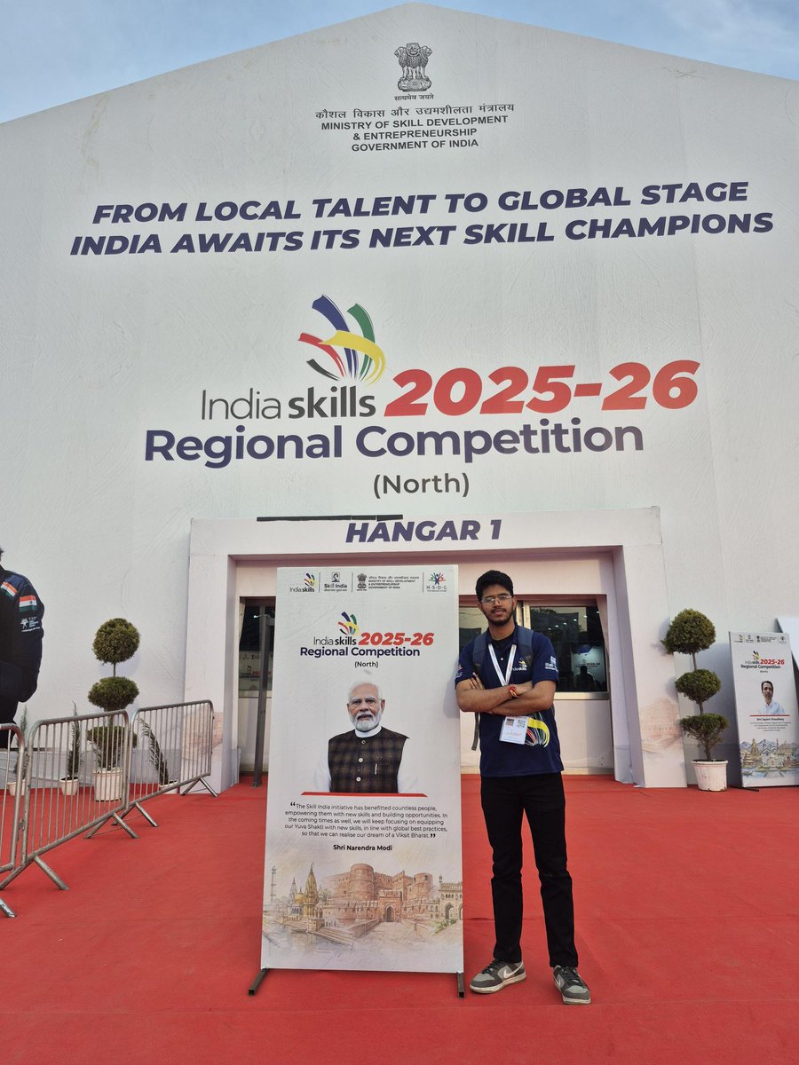 Heartiest congratulations to Ajay Dewari and Lalit Kandpal for their exceptional performance at the IndiaSkills Regional Competition, where they secured the Gold Medal in Cyber Security 🔐

This remarkable achievement reflects your dedication, expertise, and commitment to