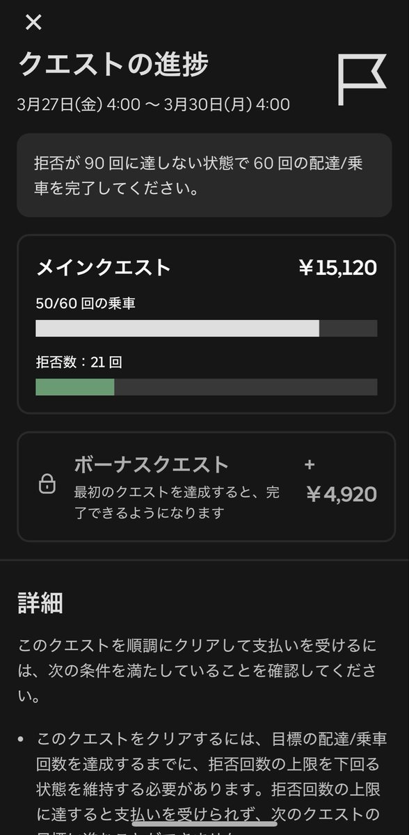 osyaberi0928's tweet photo. 拒否クエ16件削って
あと20件
明日いけるでしょう！ https://t.co/6ujQaevuSL