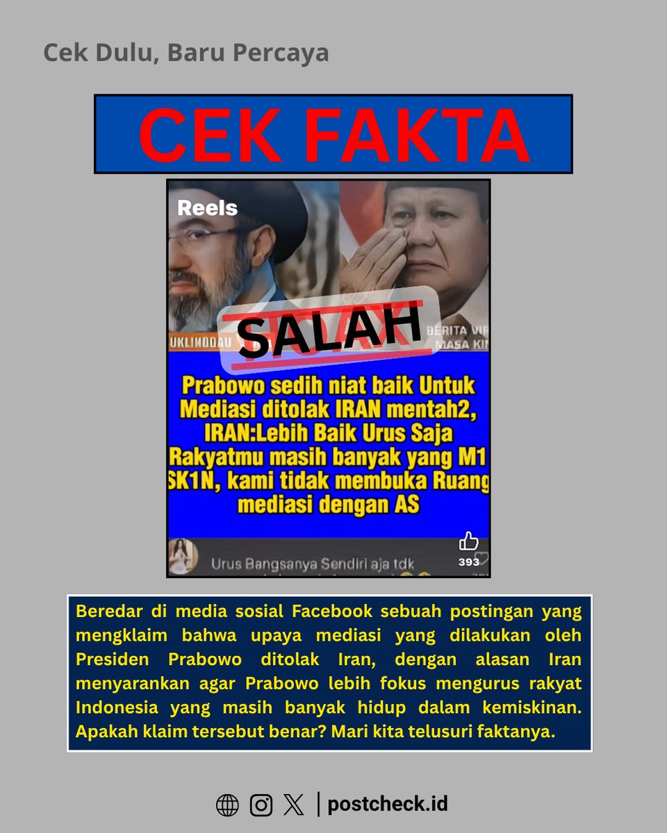 Postcheck.id tweet media