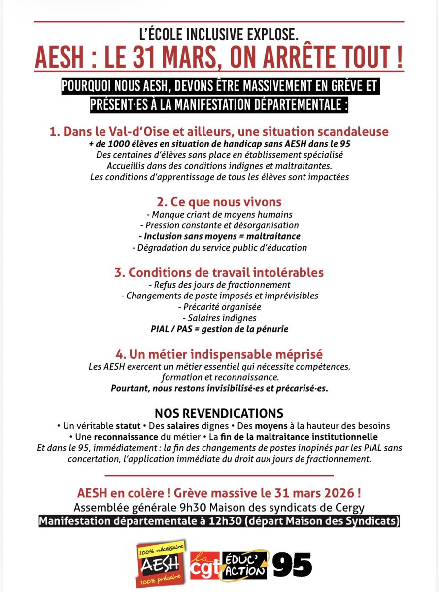 CGT Éduc’action 95 tweet media