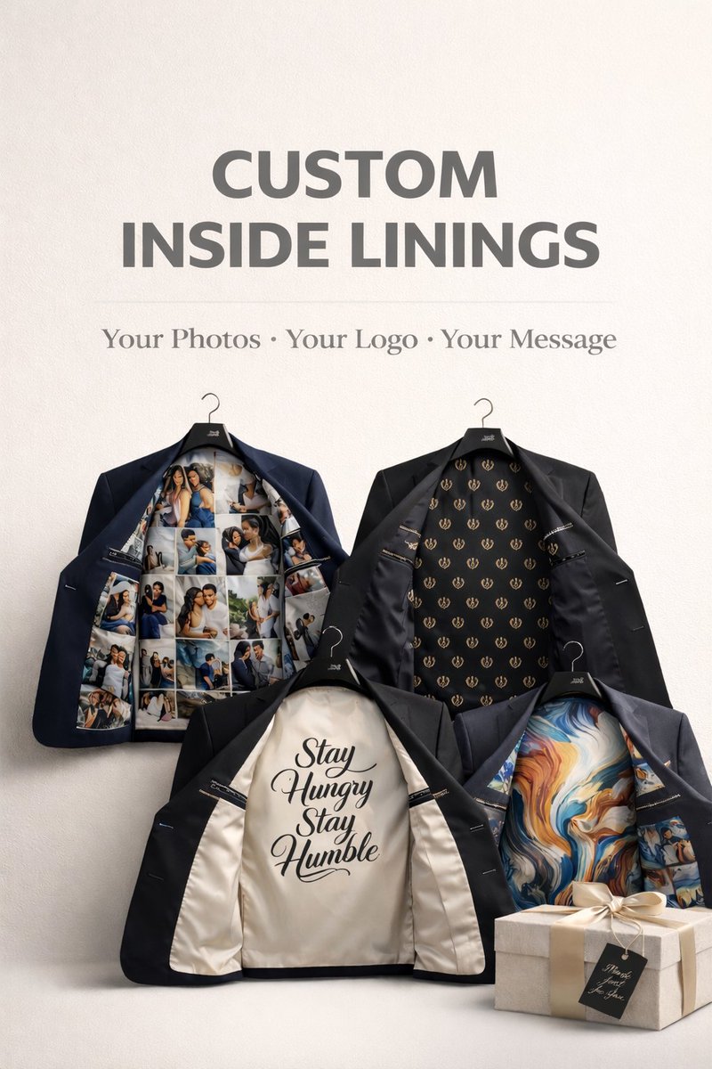 domano_man's tweet image. It’s what’s inside that makes the difference. 💎

Custom linings with your photos, your story, your identity.
Because true style is personal. 🕴️✨

instagram.com/domano_man?igs…

#CustomLining #InsideDetails #MensFashion #LuxuryStyle #BespokeSuit #CustomBlazer #PersonalStyle #MensWear
