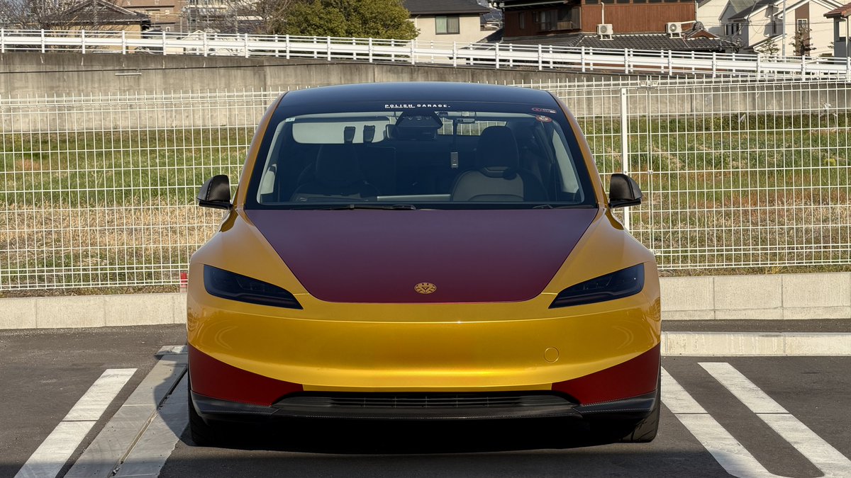 a_kirisamekuroa's tweet image. Iron Man Tesla Model 3
Fully wrapped and ready to fly!

#Tesla #Model3 #IronMan #StarkIndustries #TeslaWrap