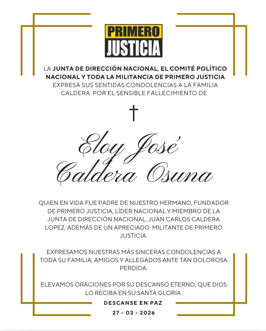 Primero Justicia tweet media