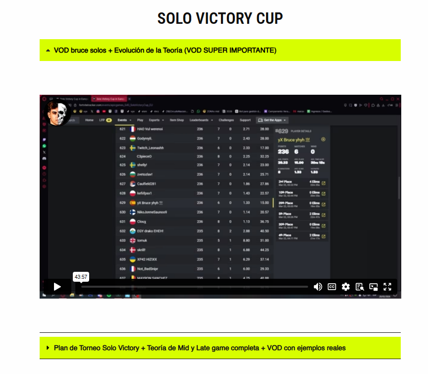 Tenéis una pedazo de VOD subida a la IDF 🫡

De verdad que es muy muy buena y SUPER IMPORTANTE PARA MAÑANA, obligatoria de ver.

Recuerdo, mañana haré vod de vuestros games, enviad codes en el canal # enviar-games 

Quien quiera comprar puede -> <a href="/IngenieriaDelFN/">Ingeniería del Fortnite</a>😍