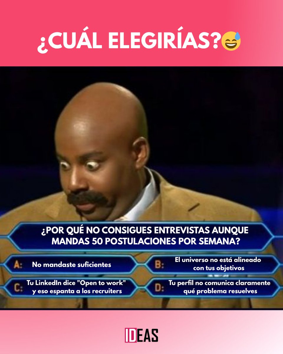 idforideas's tweet photo. Seamos honestos, todos pensamos en la C al menos una vez. 😂

Porque es verdad que a veces tenemos la sensación de estar haciendo todo bien y aún así no recibir respuesta.

¡Compártelo si te sentiste identificad@! 😅 https://t.co/I3qi5xYkpP