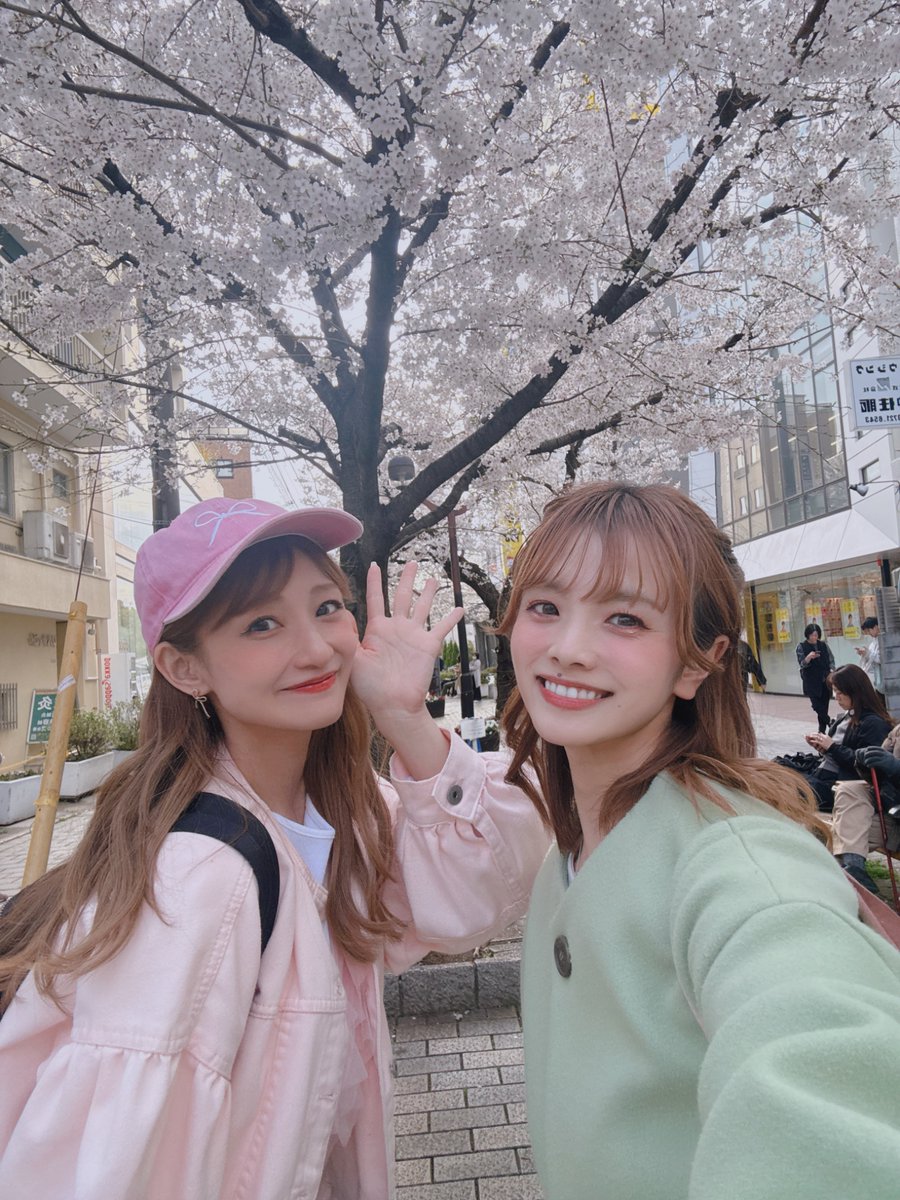 point_party_'s tweet photo. おはよー！🌸

桜満開！！今日も16:00〜自由が丘でお待ちしてます😊 https://t.co/9E5u23gLb1