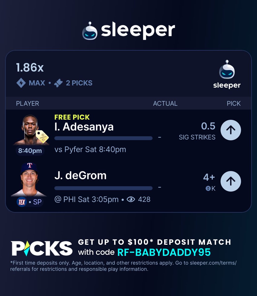 ricogonz95's tweet image. Lock In 💲

Lets cash this ! 

#Sleeper | #DailyFantasy