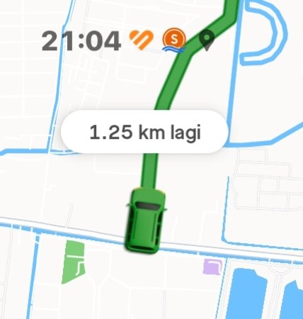 tutating's tweet photo. ajaib nih driver kalian @gojekindonesia aslinya uda setengah jam lebih ga balas pesan panggilan, lokasi juga diam di tempat.

tolong hargai pelanggan. https://t.co/6URh144ajS