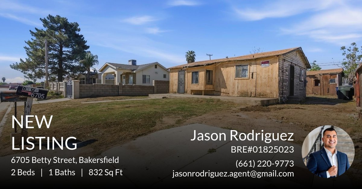 EstateRodriguez's tweet photo. 📍 New Listing 📍 Take a look at this fantastic new property that just hit the market located at 6705 Betty Street in Bakersfield. Reach out here or at (661) 220-9773 for more information

JASON RODRIGUEZ | BRE#01825023
Agentcor Re... https://t.co/v1PDDsH3Vg https://t.co/cnlnFxTq5c