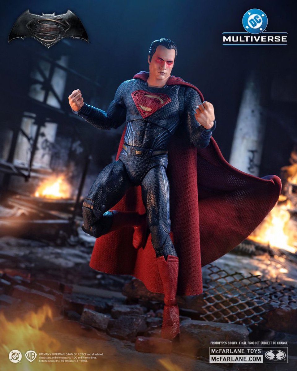 McFarlane Toys DC Multiverse Batman vs Superman: Dawn of Justice Heat Vision Superman, preorders 4/9
