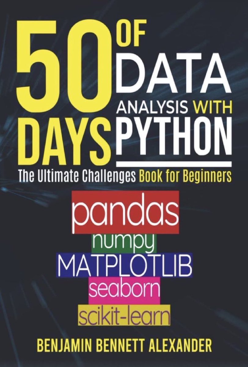 Check out this great book >> 50 Days of Data Analysis with Python — The ...