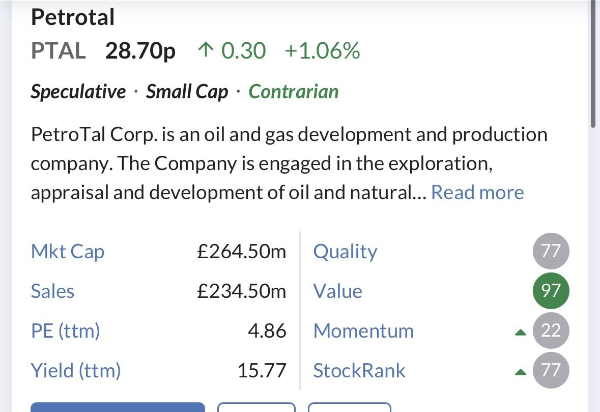 EliasJones01's tweet image. Some Small Cap Oil Producers🛢️with excellent upside potential: 

✨Kistos #KIST 19k-21k boepd
✨Jadestone #JSE 18k-21k boepd
✨Afentra* #AET 6,324 + 3,750 bopd 
✨PetroTal Corp #PTAL 11.7k-12.2k bopd

*Afentra under sale/takeover situation
