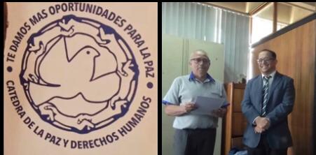 Walter Trejo Urquiola coordinador general Cátedra Cultura de Paz <a href="/culturaula/">Dirección de Cultura ULA</a> expresa emocionado sus palabras en el marco del Reconocimiento MUJERES DE PAZ 2026. 

"Todas ustedes son las constructoras de Paz por naturaleza y nos inspiran a seguir este trabajo por la Paz"